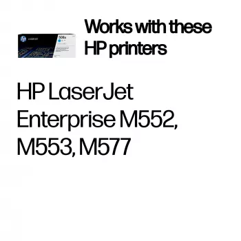 HP 508A syaani alkuperäinen LaserJet-värikasetti, 5000 sivua, syaani, 1 kpl