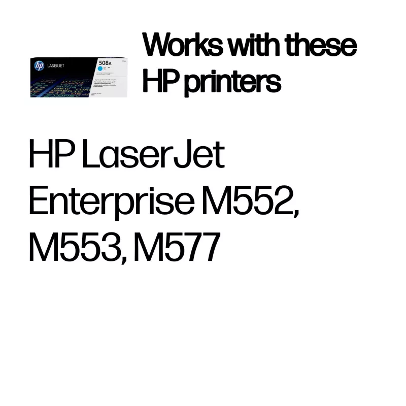 HP 508A syaani alkuperäinen LaserJet-värikasetti, 5000 sivua, syaani, 1 kpl