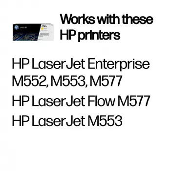 HP 508X High Yield keltainen alkuperäinen LaserJet-värikasetti, 9500 sivua, keltainen, 1 kpl