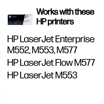 HP 508X High Yield magenta alkuperäinen LaserJet-värikasetti