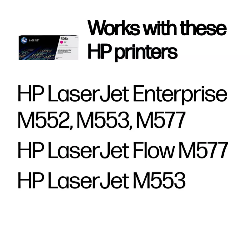 HP 508X High Yield magenta alkuperäinen LaserJet-värikasetti
