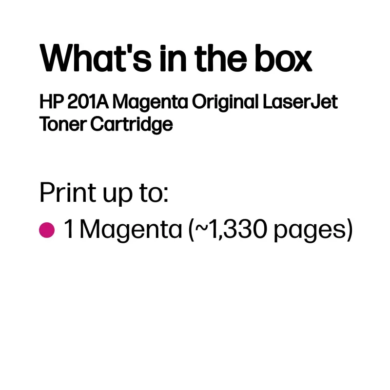 HP 201A magenta alkuperäinen LaserJet-värikasetti