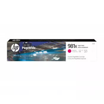 HP 981X suurikapasiteettinen magenta alkuperäinen PageWide-kasetti