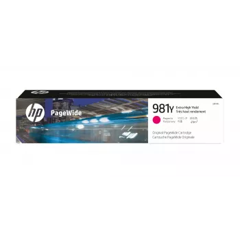 HP 981Y alkuperäinen erittäin suurikapasiteettinen magenta PageWide-kasetti