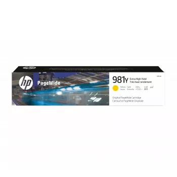HP 981Y erittäin suurikapasiteettinen keltainen alkuperäinen PageWide-kasetti