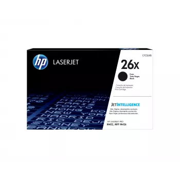 HP 26X suurikapasiteettinen musta alkuperäinen LaserJet-värikasetti, 9000 sivua, musta, 1 kpl