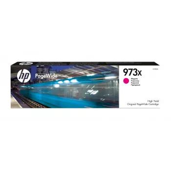 HP 973X magenta alkuperäinen suurikapasiteettinen PageWide-mustekasetti, magenta, 1 kpl, 7000 sivua