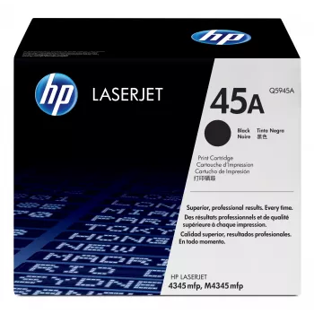 HP 45A alkuperäinen LaserJet värikasetti musta, 18 000 sivua, musta, 1 kpl