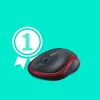 Hiiri Logitech M185 langaton punainen