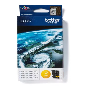 Brother LC985Y värikasetti 1 kpl alkuperäinen keltainen