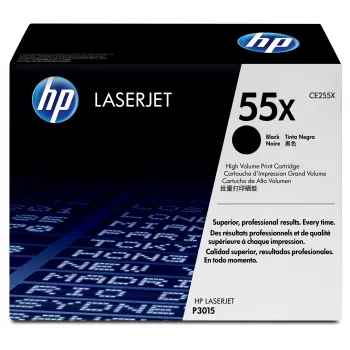 HP 55X suurikapasiteettinen musta alkuperäinen LaserJet-värikasetti, 12 500 sivua, musta, 1 kpl