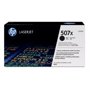 HP 507X suurikapasiteettinen musta alkuperäinen LaserJet-värikasetti, 11 000 sivua, musta, 1 kpl