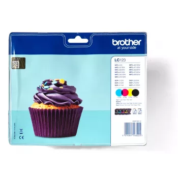 Brother LC-123VALBP värikasetti 4 kpl alkuperäinen musta, syaani, magenta, keltainen