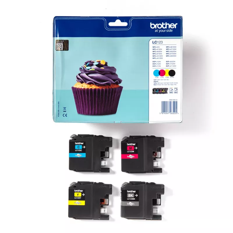 Brother LC-123VALBP värikasetti 4 kpl alkuperäinen musta, syaani, magenta, keltainen