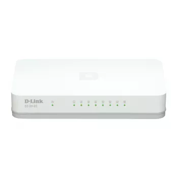 D-Link GO-SW-8G/E verkkokytkin hallitsematon Gigabit Ethernet (10/100/1000) valkoinen
