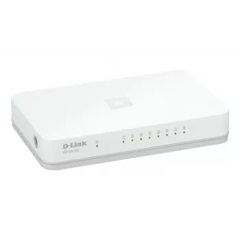 D-Link GO-SW-8G/E verkkokytkin hallitsematon Gigabit Ethernet (10/100/1000) valkoinen
