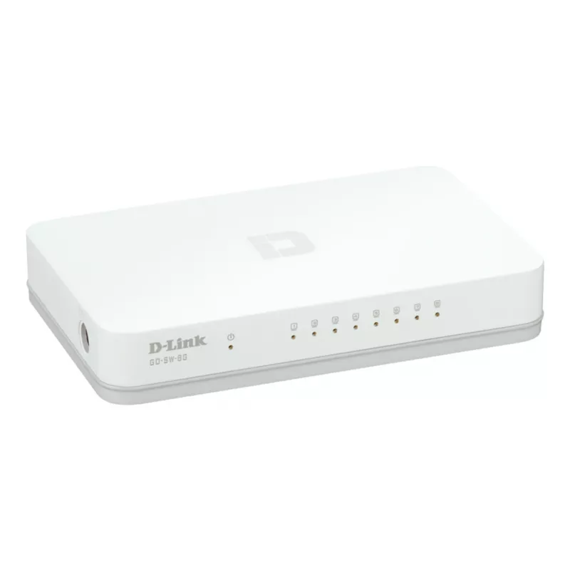 D-Link GO-SW-8G/E verkkokytkin hallitsematon Gigabit Ethernet (10/100/1000) valkoinen