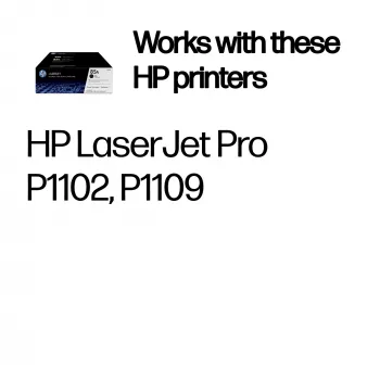 HP 85A 2 kpl:n pakkaus mustat alkuperäiset LaserJet-värikasetit