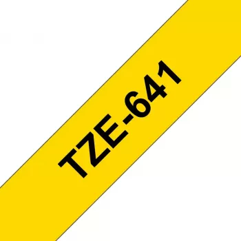 Merkintänauha Brother TZe641 18 mm musta keltaisella