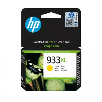 HP 933XL keltainen alkuperäinen suuren tuoton värikasetti, keltainen, 1 kpl, 825 sivua