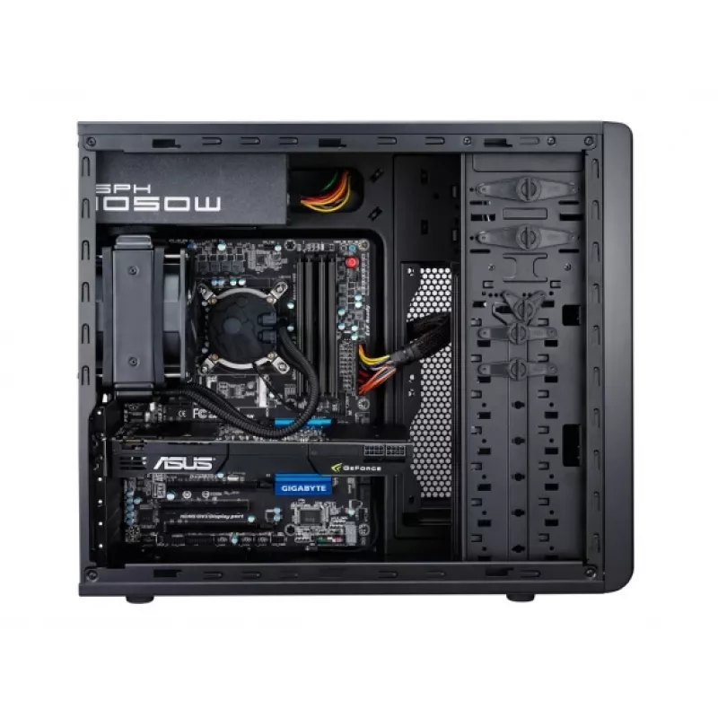 COOLER MASTER kotelo Coolermaster Force 500 Midi-Tower ATX ilman virtalähdettä musta