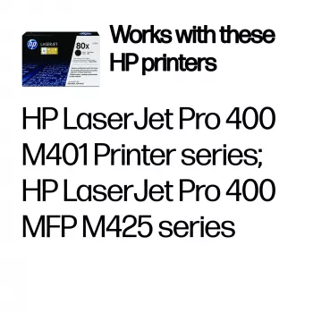 Värikasetti HP 80X High Yield CF280X 10000 sivua musta