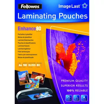 Laminaattitaskut Fellowes ImageLast A4 80 mikronia 100 kpl:n pakkaus