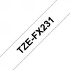 Brother TZE-FX231 merkintänauha, musta valkoisella TZ