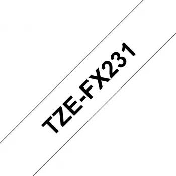 Brother TZE-FX231 merkintänauha, musta valkoisella TZ