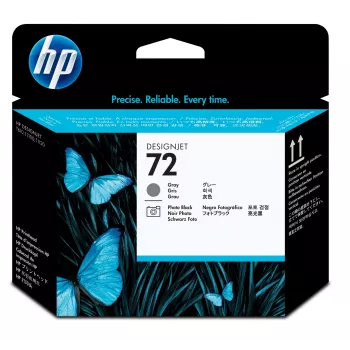 HP 72 harmaa ja valokuvamusta DesignJet-tulostuspää