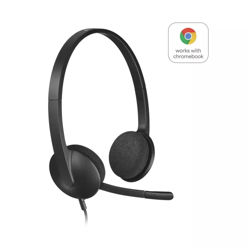 LOGITECH H340 - USB - kuulokemikrofoni - musta