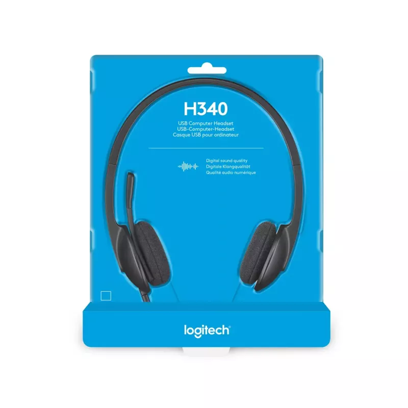LOGITECH H340 - USB - kuulokemikrofoni - musta