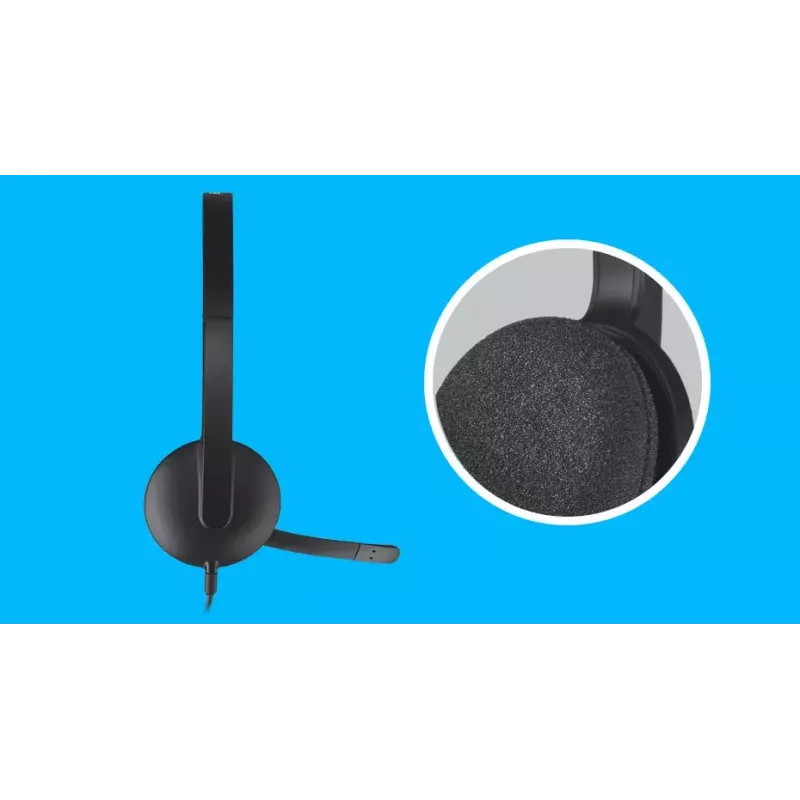 LOGITECH H340 - USB - kuulokemikrofoni - musta