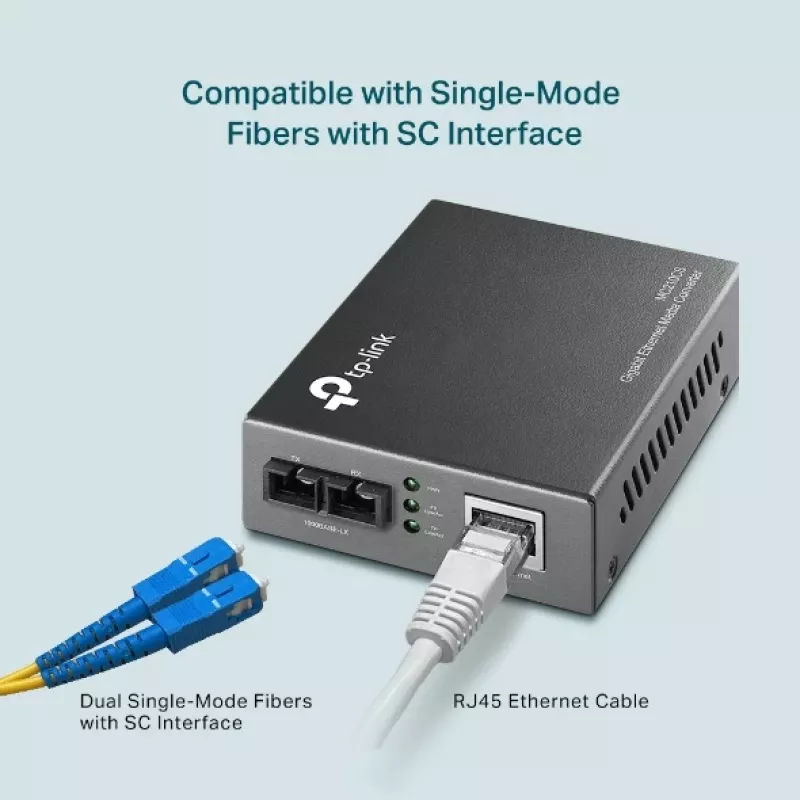 Mediamuunnin TP-Link MC210CS, Gigabit, 1000 Mbit/s, SC-liitin