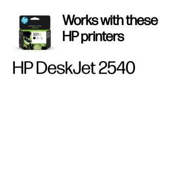 HP 301XL alkuperäinen mustekasetti musta, suuri tuotto, musta, 1 kpl, 360 sivua