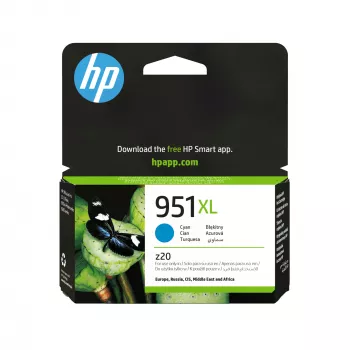 HP 951XL alkuperäinen mustekasetti syaani (suuri tuotto)