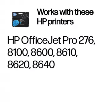 HP 951XL alkuperäinen mustekasetti syaani (suuri tuotto)