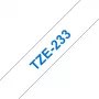 Brother TZE-233 kirjoitusnauha sininen valkoisella
