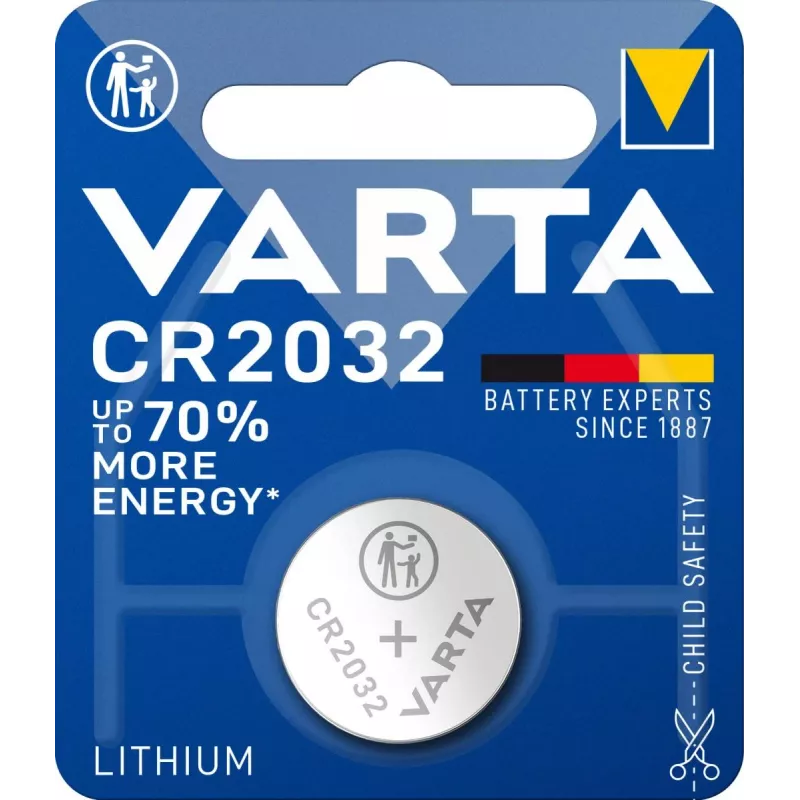 Kertakäyttöparisto Varta CR2032 V 1-BL (6032) litium