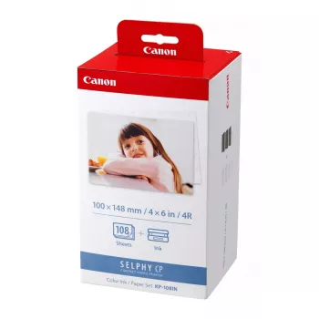 Canon SELPHY KP-108IN muste- ja paperisarja, 108 arkkia, 100x148 mm