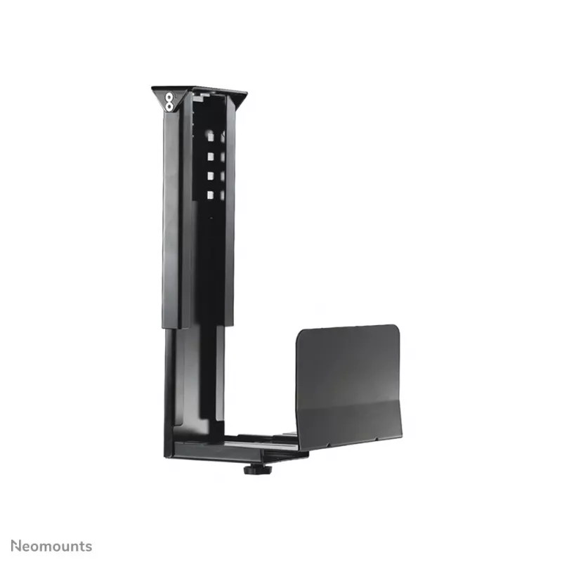 Neomounts CPU-D200BLACK CPU-teline - max. 30 kg - yleismallinen, pöytään kiinnitettävä CPU-teline, 30 kg, musta, teräs, Taiwan, 230 mm