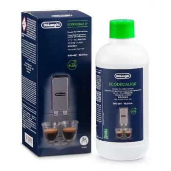 De’Longhi DLSC500 EcoDecalk, kalkinpoistoaine, valkoinen, 0,5 L, 1 kpl, 80 mm, 80 mm