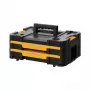 Pientarvikelaatikko DeWalt DWST1-70706, muovi, 8 L, 2 lokeroa, lukittava, kahva, 440×314×176 mm, musta