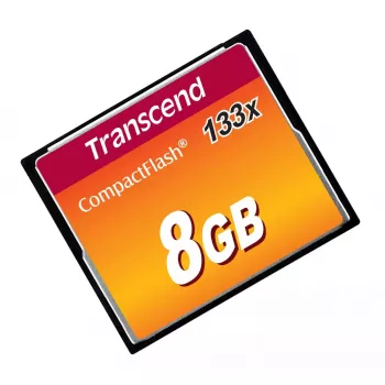 CompactFlash-kortti Transcend TS8GCF133, 8GB, 50MB/s luku, 20MB/s kirjoitus