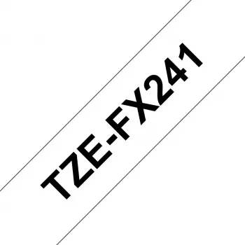Brother TZE-FX241 merkintänauha musta valkoisella TZ