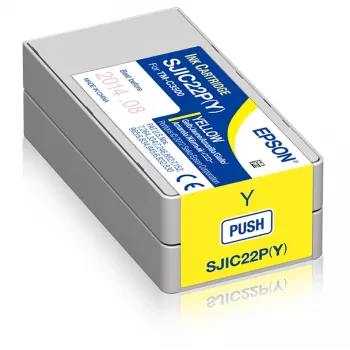 Epson SJIC22P(Y): mustekasetti ColorWorks C3500 -laitteeseen (keltainen)
