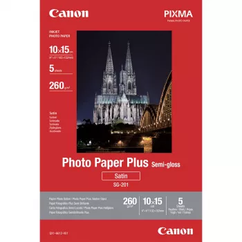 Canon SG-201 Semi-Gloss Photo Paper Plus 10x15cm - 5 arkkia