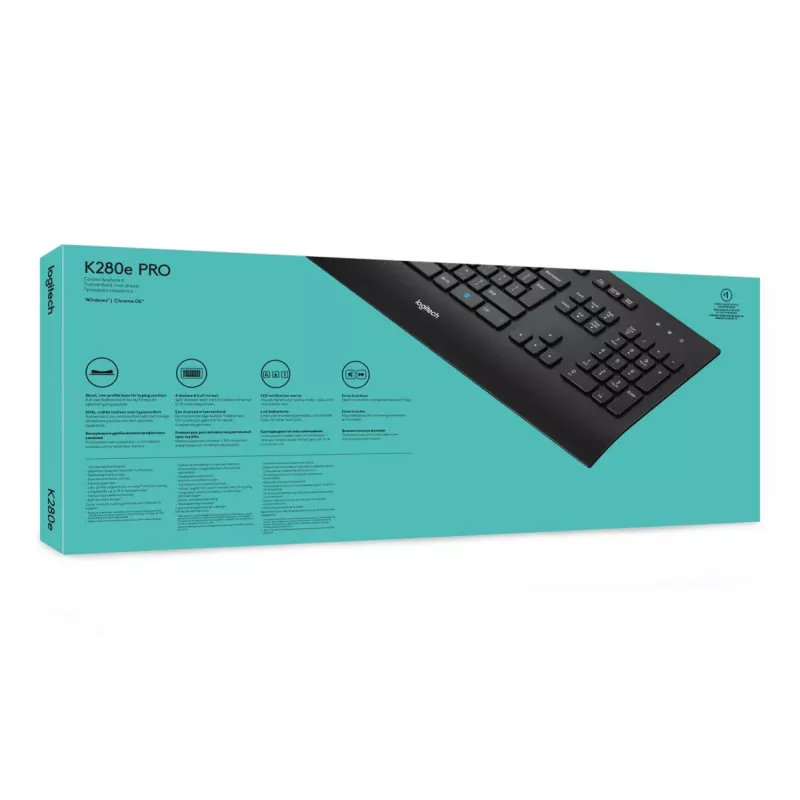 LOGITECH johdollinen näppäimistö K280e - Qwerty Us Int'l