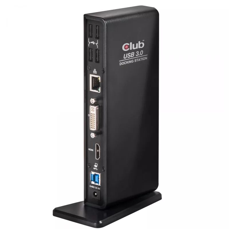CLUB3D USB Gen1 Type-A Dual Display (HDMI ja DVI) DisplayLink™ -telakointiasema