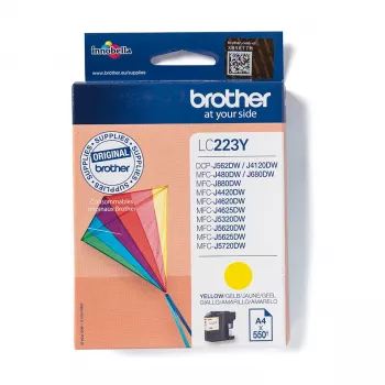 Brother LC223Y mustekasetti 1 kpl alkuperäinen keltainen